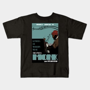 Thelonious Monk Jazz Poster Kids T-Shirt